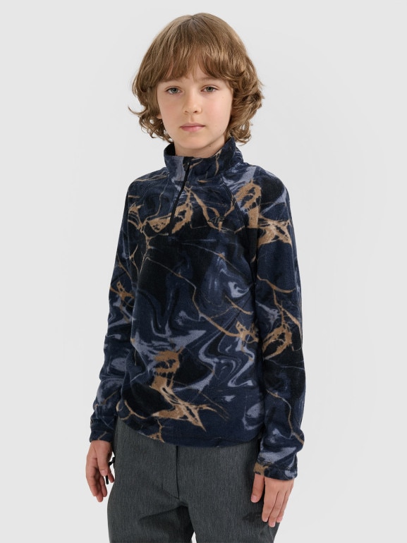 Chłopięca bielizna polarowa (góra) 4F 4FJRAW25UFLEM073 - multikolor