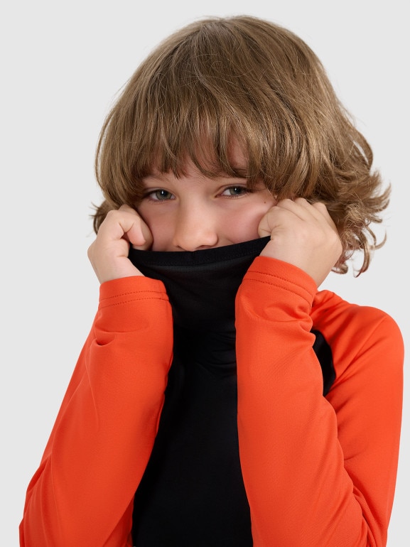 Chłopięca bielizna termiczna (góra) 4F 4FJRAW25UBRUM114 - czarna