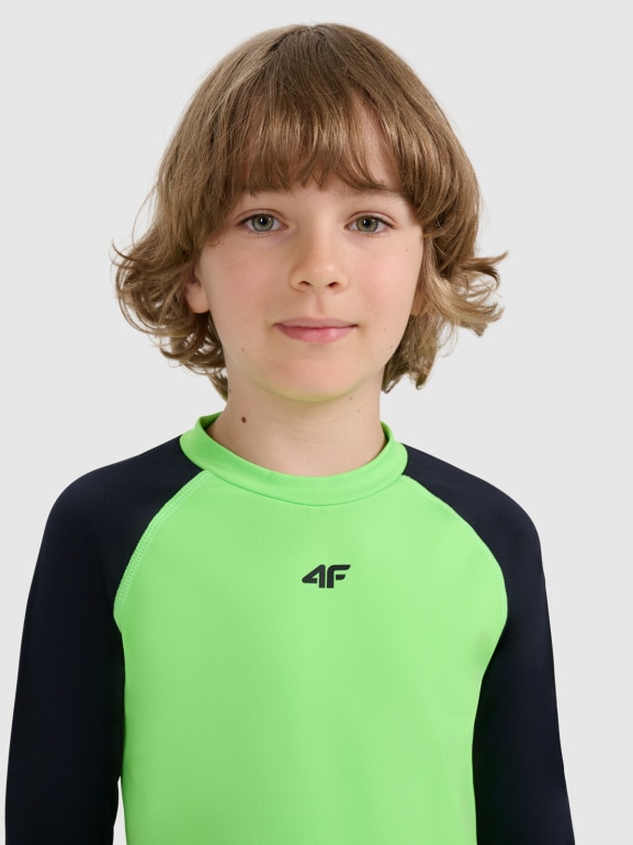 Chłopięca bielizna termiczna (góra) 4F 4FJRAW25UBRUM122 - zielona
