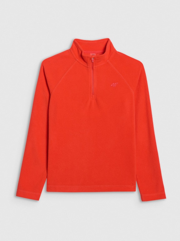 Chłopięca bielizna termiczna polarowa (góra) 4F 4FJRAW25UFLEM072- czerwona