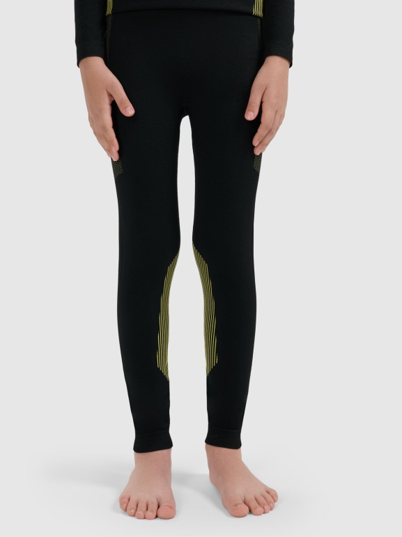 Chłopięca bielizna termoaktywna komplet 4F 4FJRAW25USEAM265 - czarna