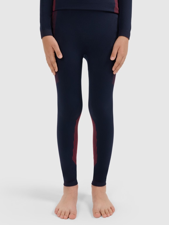 Chłopięca bielizna termoaktywna komplet 4F 4FJRAW25USEAM265 - granatowa