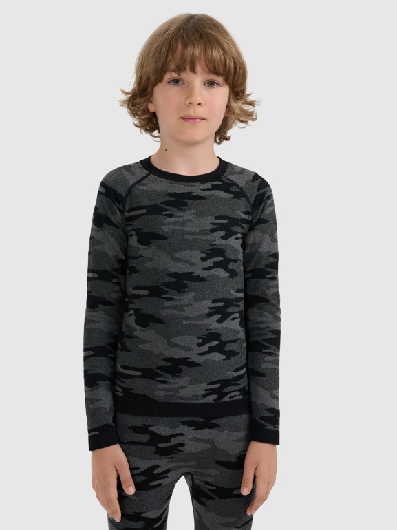 Chłopięca bielizna termoaktywna komplet 4F 4FJRAW25USEAM266 - multikolor