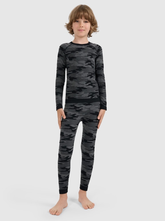 Chłopięca bielizna termoaktywna komplet 4F 4FJRAW25USEAM266 - multikolor