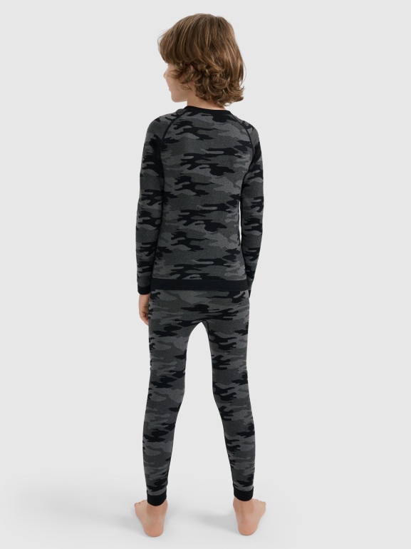 Chłopięca bielizna termoaktywna komplet 4F 4FJRAW25USEAM266 - multikolor