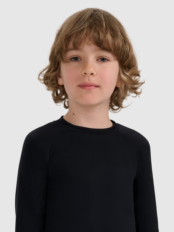 Chłopięca bielizna termoaktywna komplet 4F 4FJRAW25USEAU267 - czarna