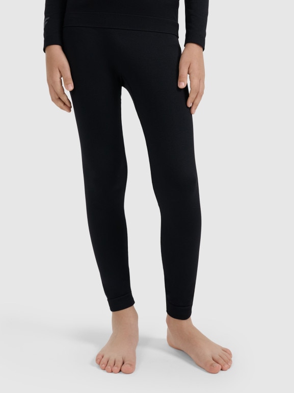 Chłopięca bielizna termoaktywna komplet 4F 4FJRAW25USEAU267 - czarna