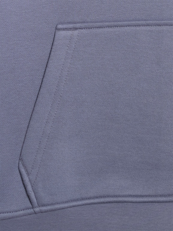 Chłopięca bluza dresowa nierozpinana z kapturem 4F 4FJRAW25TSWSM2416 - niebieska