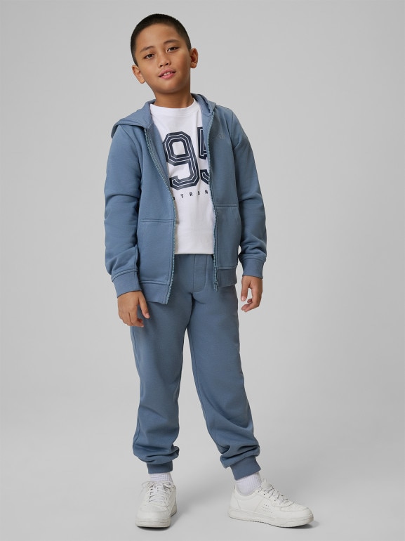 Chłopięca bluza rozpinana z kapturem 4F 4FJRSS26TSWSM2749 - denim