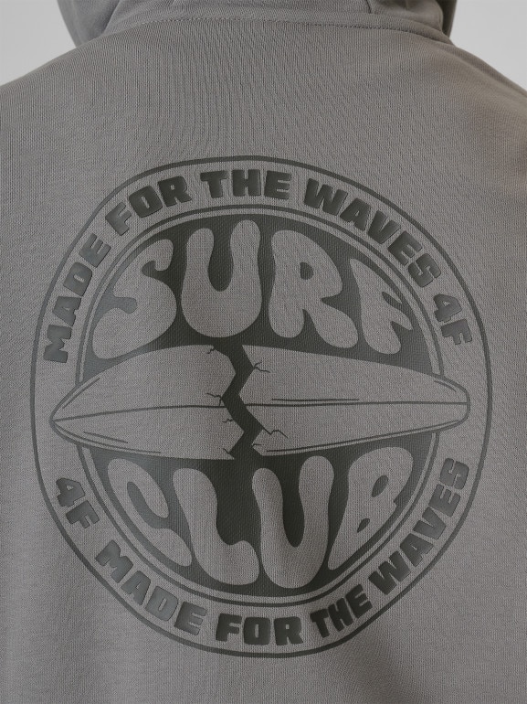 Chłopięca bluza rozpinana z kapturem 4F 4FJRSS26TSWSM2934 - szara