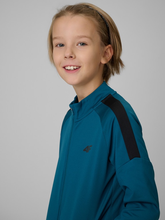 Chłopięca bluza treningowa 4F 4FJRSS26TFSWM0991 - niebieska