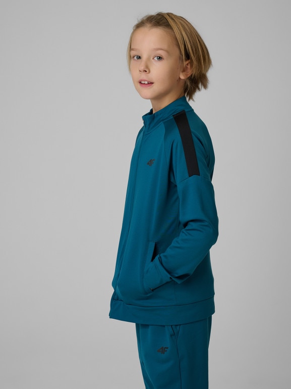 Chłopięca bluza treningowa 4F 4FJRSS26TFSWM0991 - niebieska