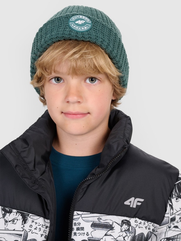 Chłopięca czapka 4F 4FJWAW25ACAPM658 - zielona