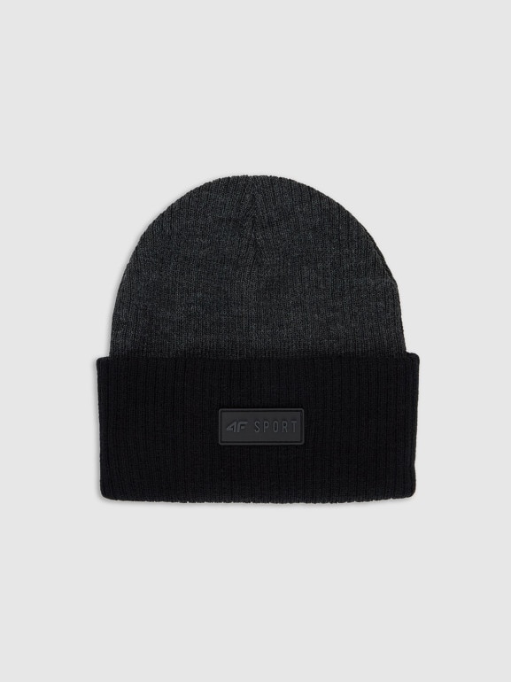 Chłopięca czapka zimowa 4F 4FJRAW25ACAPM0812 - szara