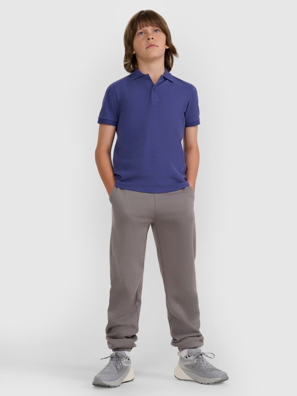 Chłopięca koszulka polo 4F 4FJRAW25TPTSM0749 - granatowa