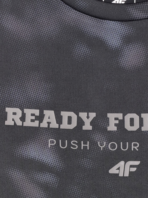 Chłopięca koszulka treningowa 4F 4FJRSS26TFTSM2389 - multikolor