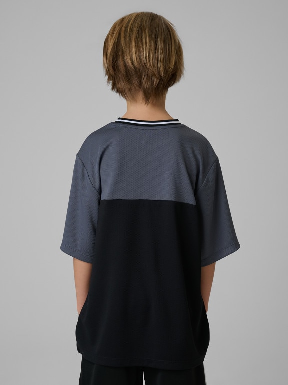 Chłopięca koszulka treningowa 4F 4FJRSS26TFTSM2392 - czarna