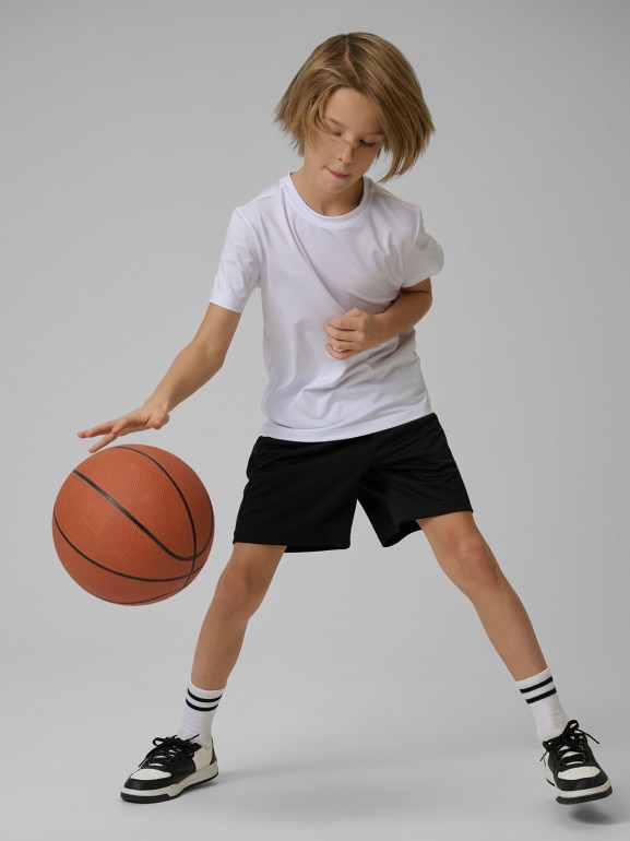 Chłopięca koszulka treningowa 4F 4FJWSS26TFTSM1966 - biała