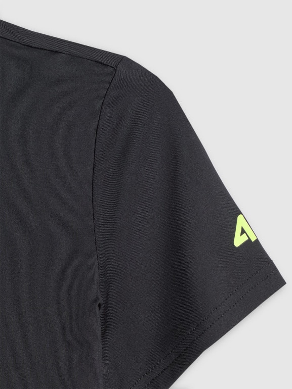 Chłopięca koszulka treningowa 4F 4FJWSS26TFTSM1966 - czarna