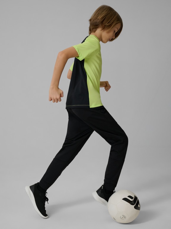 Chłopięca koszulka treningowa 4F 4FJWSS26TFTSM1971 - zielona