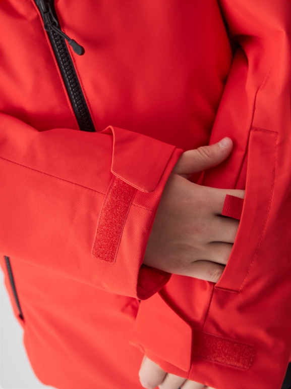 Chłopięca kurtka narciarska 4F 4FJWAW24TTJAM532 - czerwona