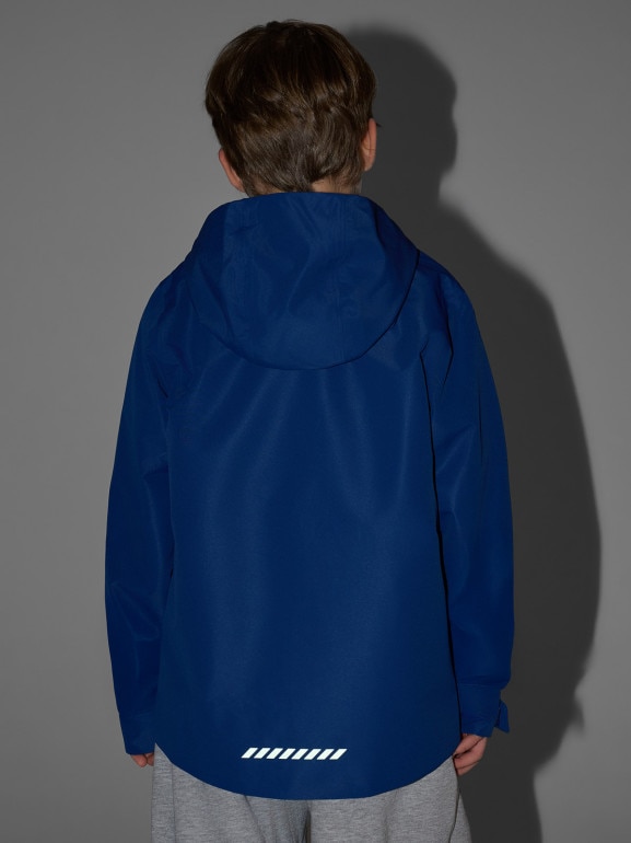 Chłopięca kurtka przejściowa 4F 4FJRSS26TTJAM1136 - granatowy