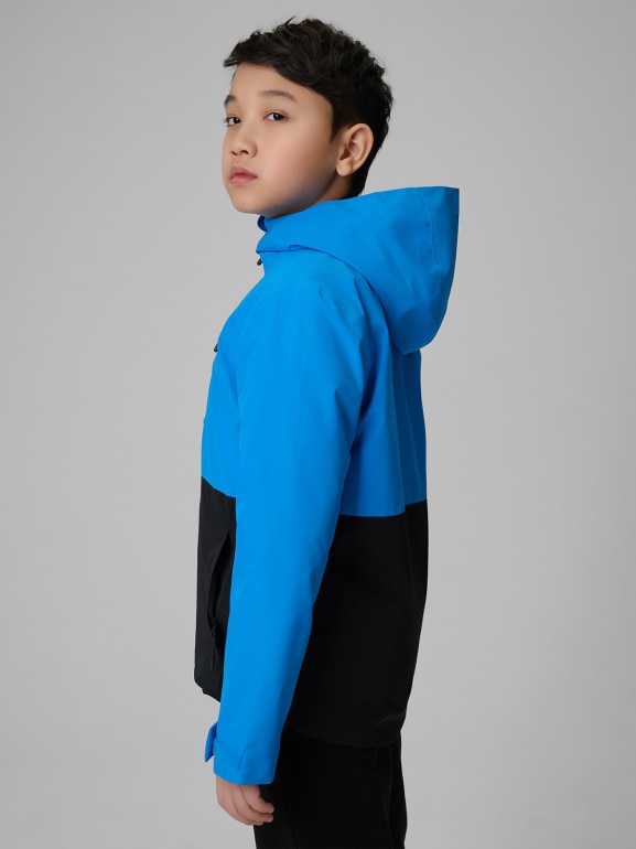 Chłopięca kurtka przejściowa 4F 4FJWSS26TTJAM0957 - niebieska