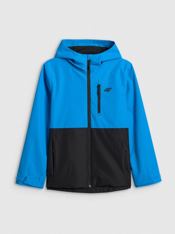 Chłopięca kurtka przejściowa 4F 4FJWSS26TTJAM0957 - niebieska