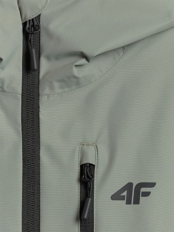 Chłopięca kurtka przejściowa 4F 4FJWSS26TTJAM0957 - zielona