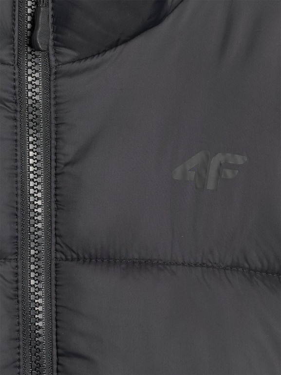 Chłopięca kurtka puchowa pikowana 4F 4FJRAW25TDJAM0809 - czarna