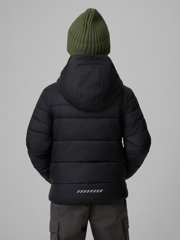 Chłopięca kurtka puchowa pikowana 4F 4FJWSS26TDJAM0741 - czarna