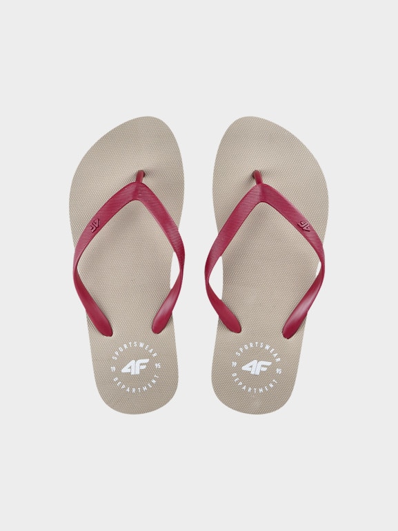 Chłopięce japonki 4F 4FJRMM00FFLIM141 - beżowe