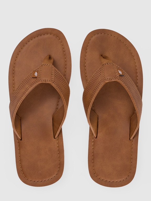 Chłopięce japonki 4F 4FJRSS25FFLIM198 - brązowe