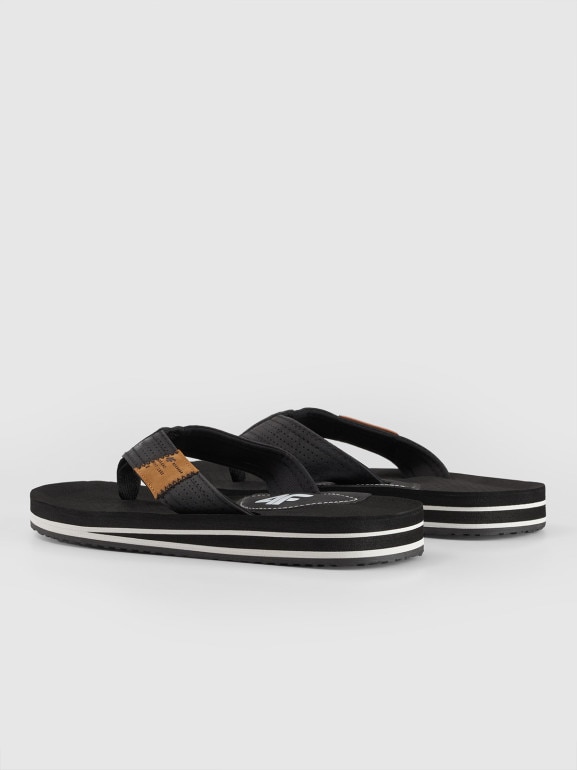 Chłopięce japonki 4F 4FJRSS25FFLIM201 - czarne