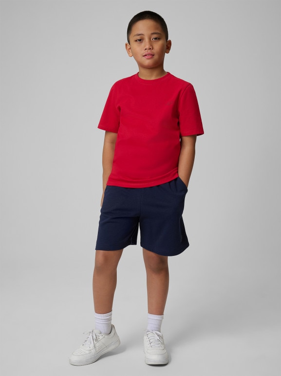 Chłopięce spodenki dresowe 4F 4FJRSS26TSHOM0866 - granatowe