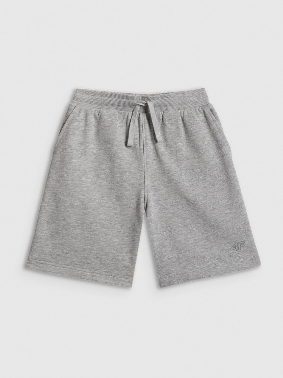 Chłopięce spodenki dresowe 4F 4FJRSS26TSHOM0866 - szare