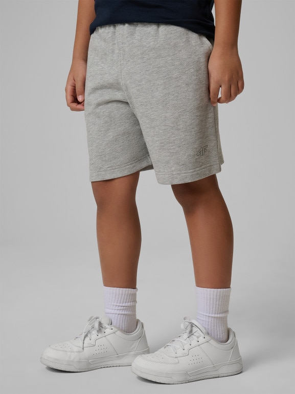 Chłopięce spodenki dresowe 4F 4FJRSS26TSHOM0866 - szare