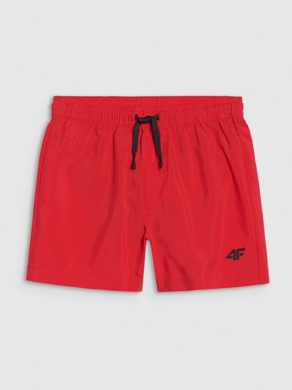 Chłopięce spodenki plażowe 4F 4FJRMM00UBDSM110 - czerwone