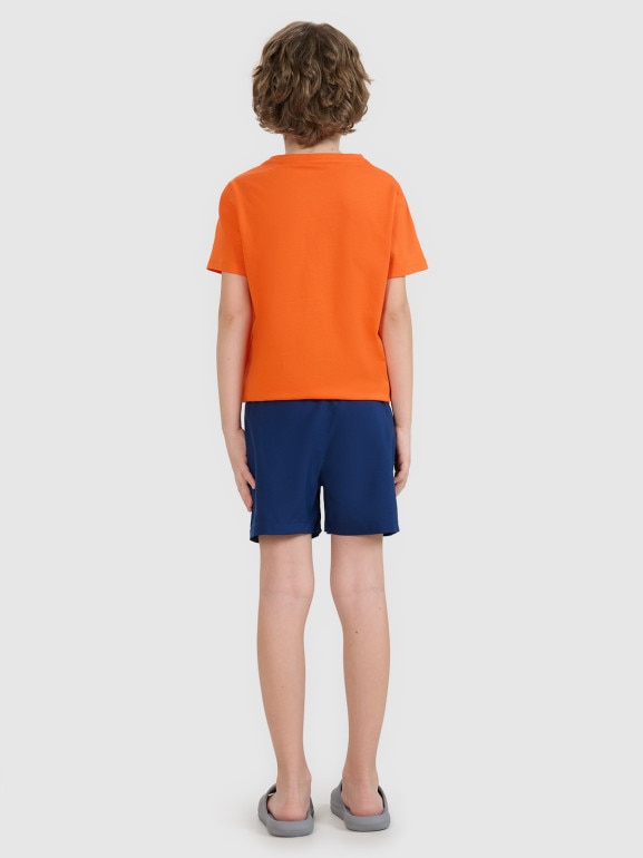 Chłopięce spodenki plażowe 4F 4FJRMM00UBDSM110 - granatowe