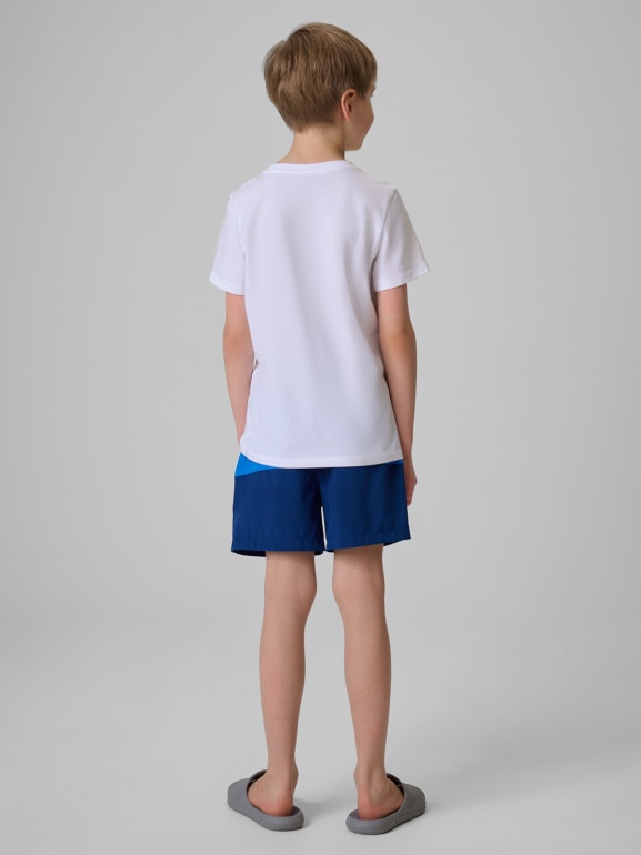 Chłopięce spodenki plażowe 4F 4FJWSS26UBDSM203 - granatowe