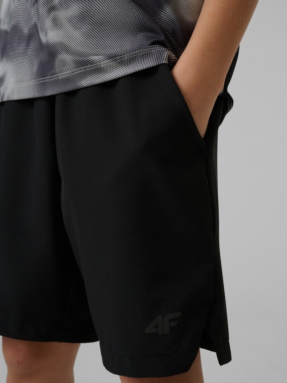 Chłopięce spodenki treningowe 4F 44FJRSS26TFSHM1751 - czarne