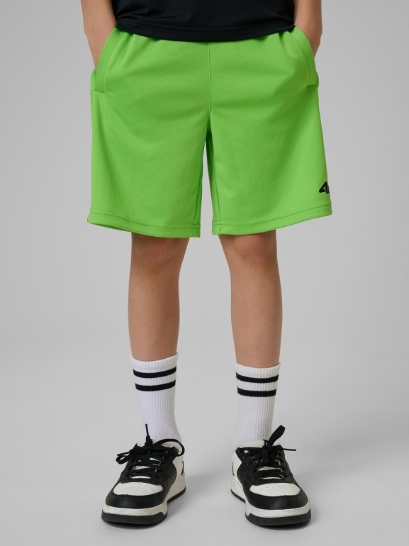 Chłopięce spodenki treningowe 4F 4FJRSS26TFSHM1693 - zielone