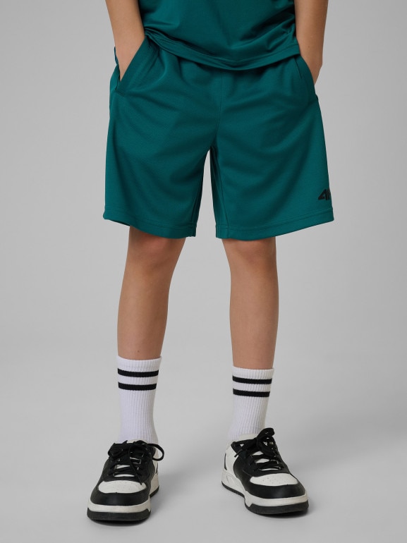Chłopięce spodenki treningowe 4F 4FJRSS26TFSHM1693 - zielone