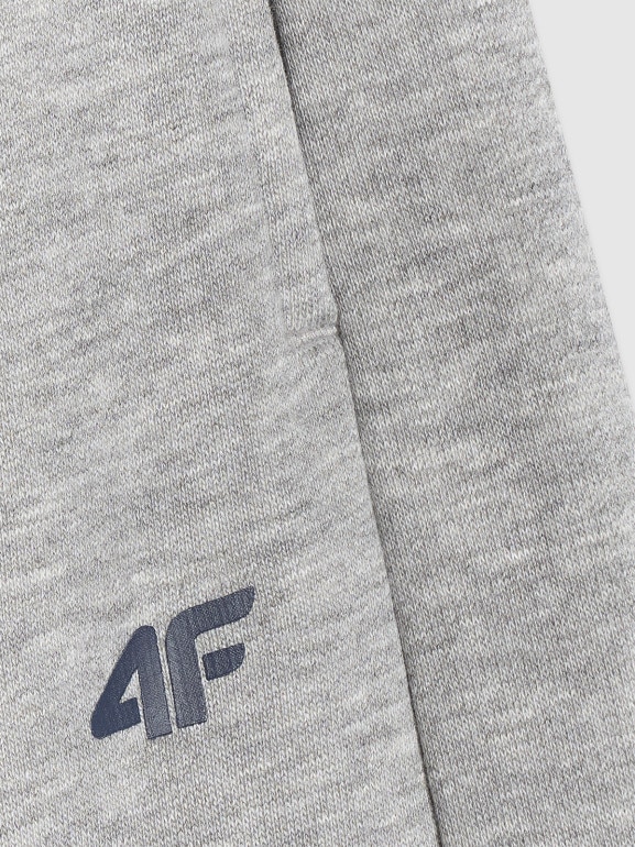 Chłopięce spodnie dresowe 4F 4FJRSS26TTROM1731 - szare