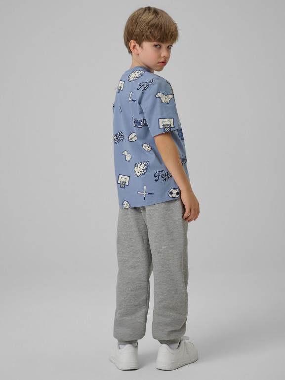 Chłopięce spodnie dresowe 4F 4FJRSS26TTROM1733 - szare