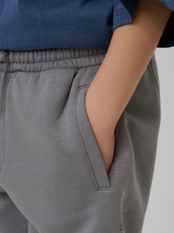 Chłopięce spodnie dresowe 4F 4FJRSS26TTROM1733 - szare