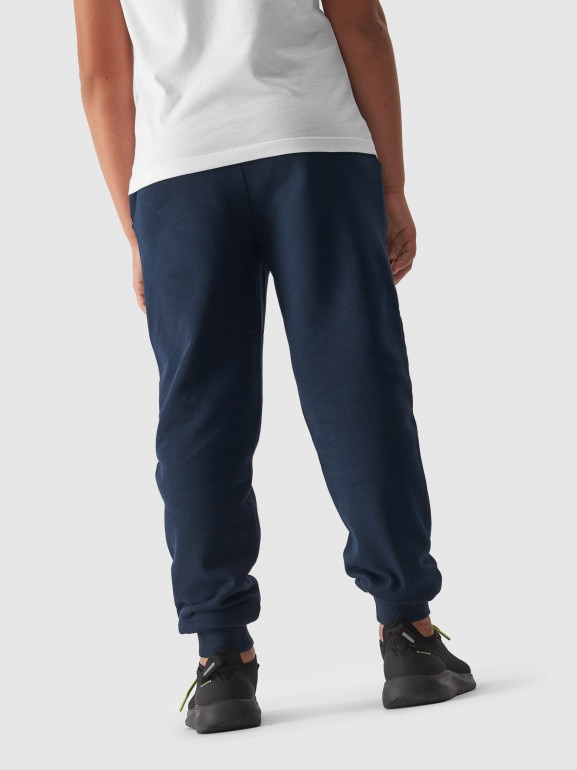 Chłopięce spodnie dresowe 4F 4FJWMM00TTROM0811 - granatowe