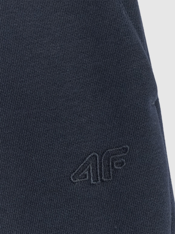 Chłopięce spodnie dresowe joggery 4F 4FJRMM00TTROM1628 - granatowe