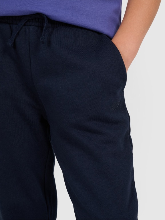 Chłopięce spodnie dresowe joggery 4F 4FJRMM00TTROM1628 - granatowe