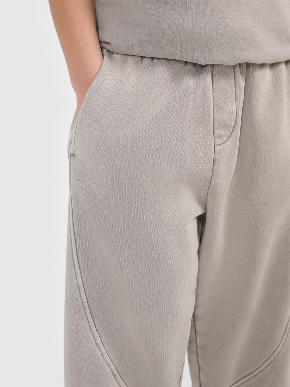 Chłopięce spodnie dresowe joggery 4F 4FJRSS26TTROM1872 - szare